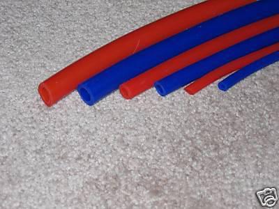 Red silicone vacuum hose 3mm 1/8" 6mm 1/4" 10mm 3/8"