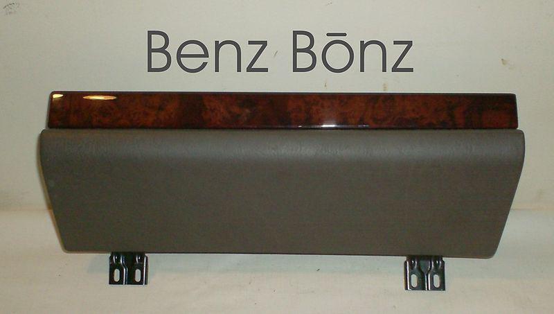 Glove box door & burlwood trim s500 mercedes benz oem w140  wood benzbonz