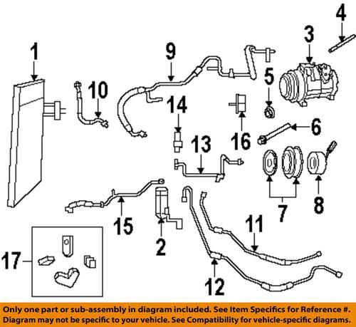 Volkswagen oem 7b0820721d a/c refrigerant discharge hose/a/c hose