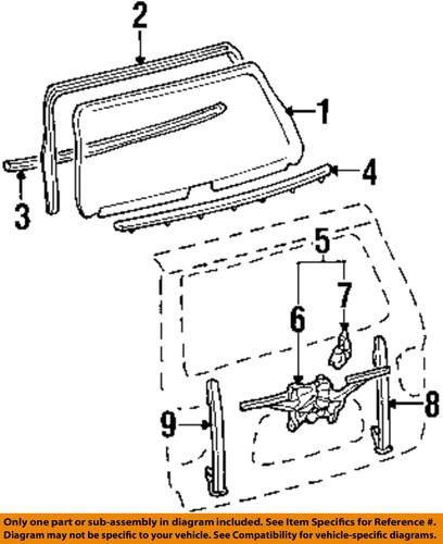 Toyota oem 699040c020 lift gate-guide rail