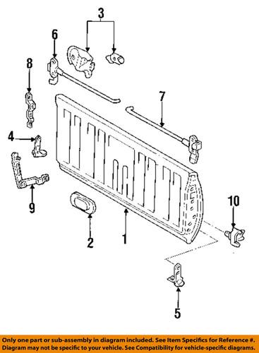 Toyota oem 6577889105 tail gate-strap stop