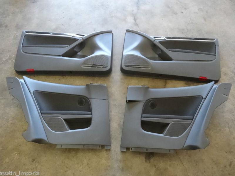 Mk6 vw gti 2 door cloth door cards cloth with trim pulls factory oem #4