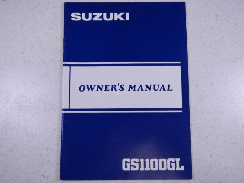 83 suzuki gs1100gl oem nos original driver's owner's manual 1983 gs1100 1100gl