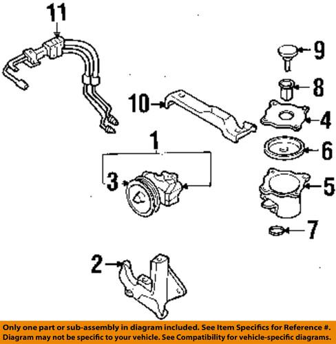 Subaru oem 34610ac270 power steering pressure hose/steering pressure hose