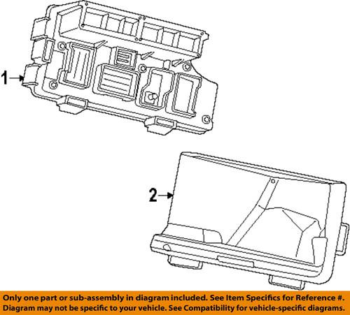 Chrysler oem 5107078ab fuse & relay-distribution box