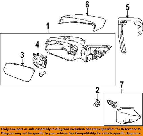 Ford oem ar3z17682aa outside mirrors-door-mirror assembly