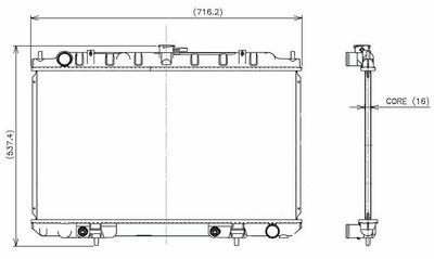 Denso 221-3401 radiator