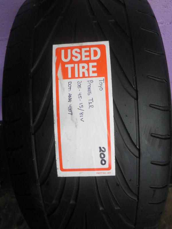 Used 205/45r15 toyo 205/45/15 2054515 car tire proxes t1r (200)