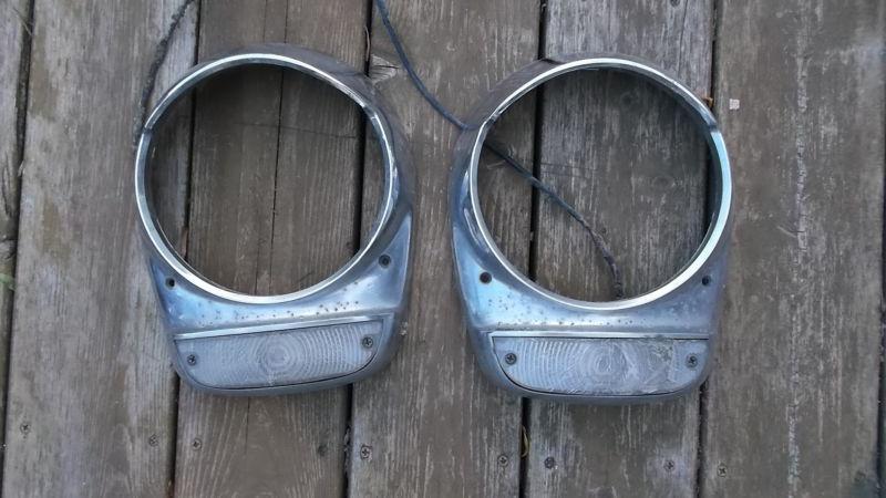 1954 chrysler new yorker deluxe- headlight bezels