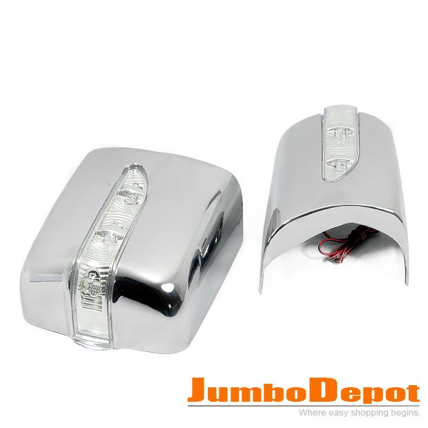 For mercedes benz w124 190e 300e e320 led chrome side rear view mirror cover set