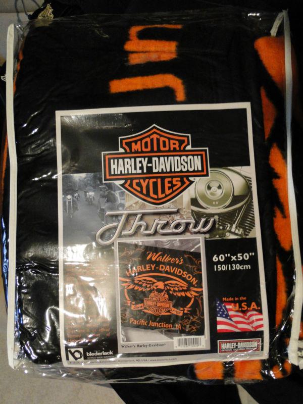 Harley-davidson dealer throw/blanket