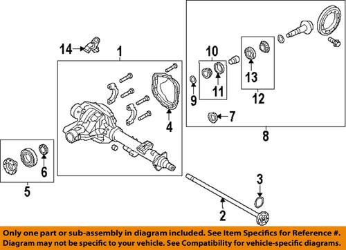 Ford oem doaz4630aa axle housing-inner bearing