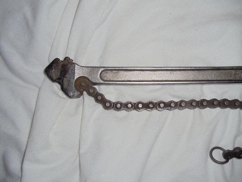 Blue-point cw15a wrench chain 15" handle 19" chain 