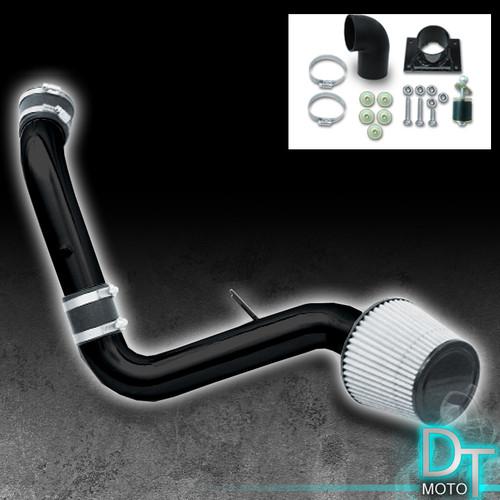 Stainless filter+cold air intake 00+ eclipse 01+ galant stratus sebring v6 blk