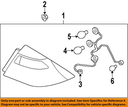 Ford oem 8g1z13404a tail lamp assembly