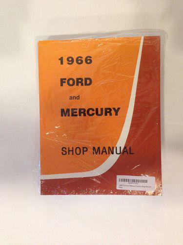 1966 ford galaxie, mercury, monterey shop manual