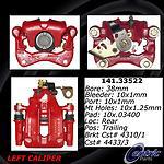 Centric parts 141.33522 rear left rebuilt caliper with hardware