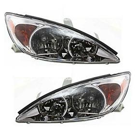 New headlight headlamp assembly pair set driver+passenger side left+right w/bulb