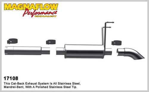 Magnaflow 17108 dodge truck ram 1500 truck stainless catback performance exhaust