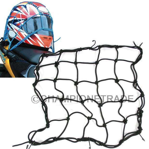 Black 6 hooks motorcycle bike atv bungee cargo net mesh universal for suzuki hot