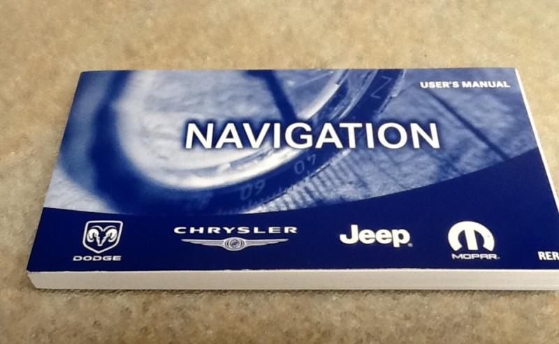 Chrysler dodge jeep mopar navigation user's manual 05145325aa