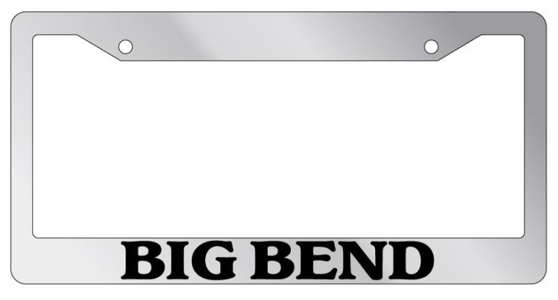 Chrome license plate frame big bend auto accessory novelty nationa parks