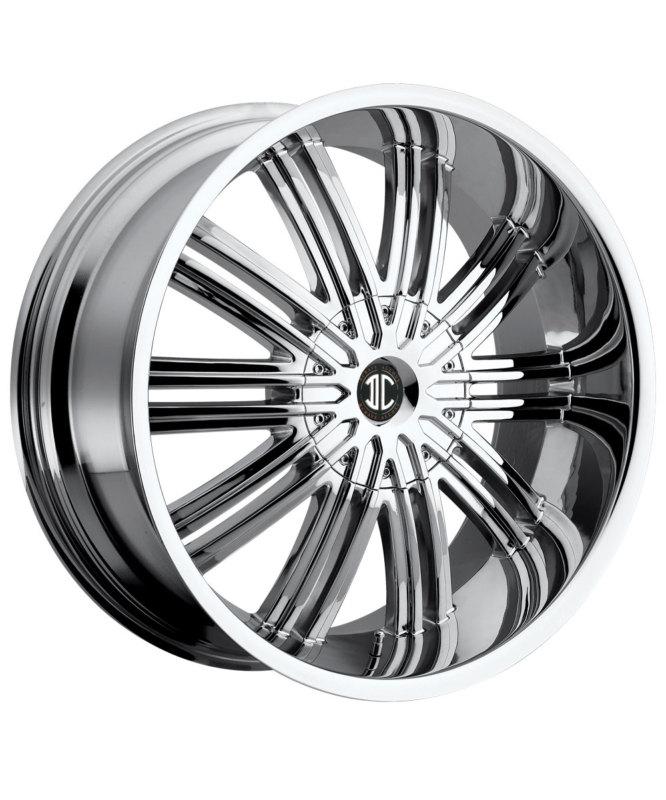 22 inch no.7 chrome rims custom 22x9.5 cadillac hummer gmc dodge ford