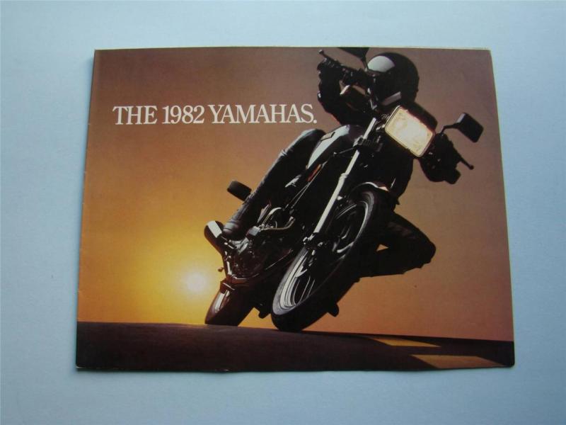 Original 1982 model year yamaha  motorcycle dealer sales brochure