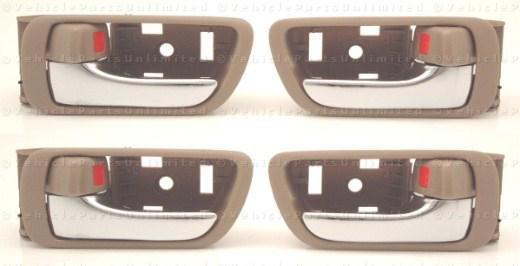 2002 thru 2006 inside door 4 ( 2 lh & 2 rh ) handles   fits: toyota camry