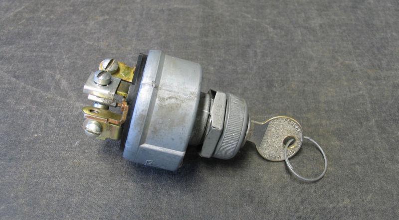 Vintage ~ ignition switch with key ~ rat rod ~ hotrod