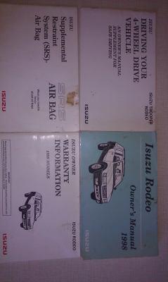  1998 isuzu rodeo owners manual