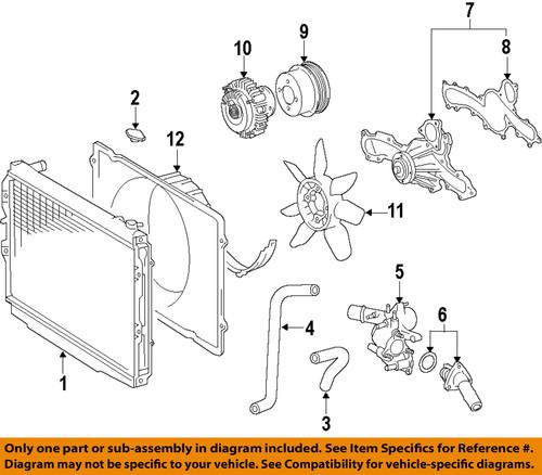 Toyota oem 1671131200 cooling fan-shroud