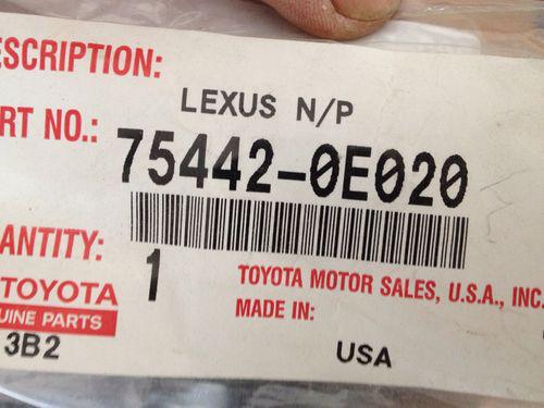 Genuine factory lexus rx350 rear nameplate emblem 2009-2011 oem (free shipping!)