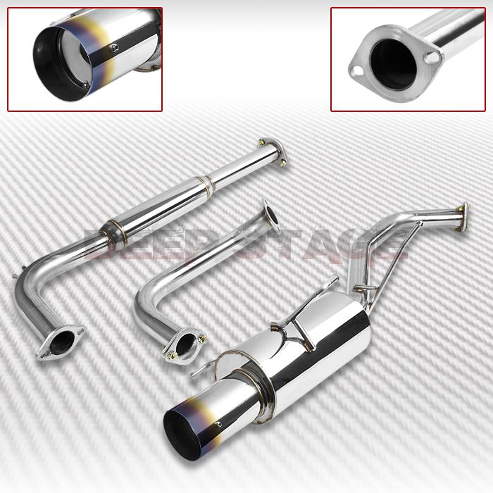 Ss cat back exhaust 4"burnt tip muffler 00-03 nissan maxima v6 3.5l vq35de a33