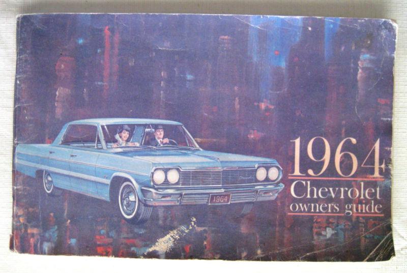 1964 chevy original owners manual with owner protection plan booklet.. 