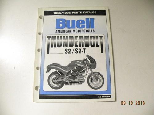 1995 1996 buell s2 s2-t thunerbolt official factory parts catalogue # 99570-96y