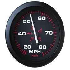 Teleflex red amega speedometer kit 0-80 mph