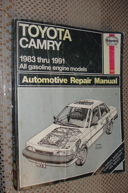 1983-1991 toyota camry service manual shop book 1984 1985 1986 haynes repair 