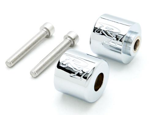 Silver yamaha "r1" engraved bar ends weights sliders - yzf-r1 (1998-2012)