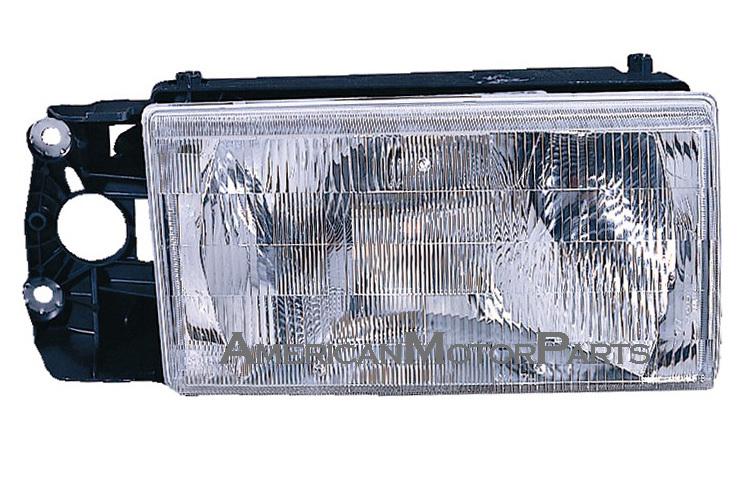 Right passenger side replacement headlight w/o fog lamp volvo 740 760 940 960