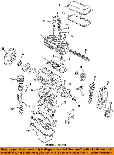 Ford oem focz-6584-a valve cover gasket set