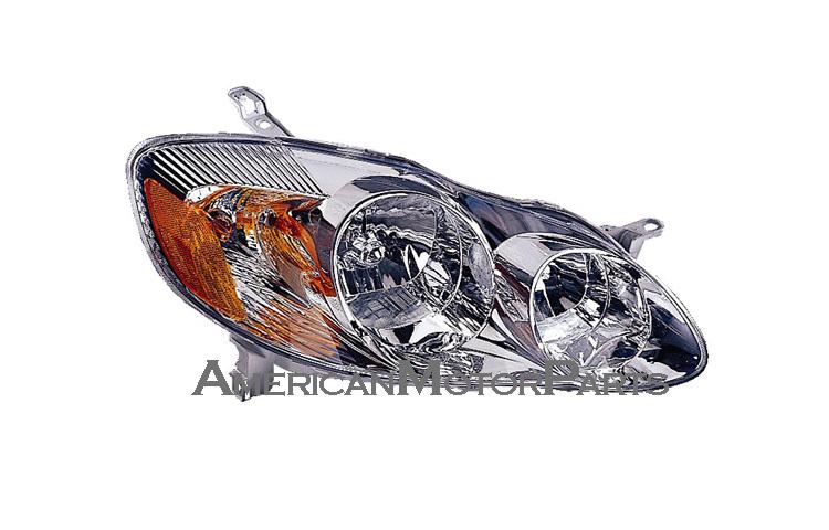 Right passenger side replacement headlight 03-04 toyota corolla - 8111002190