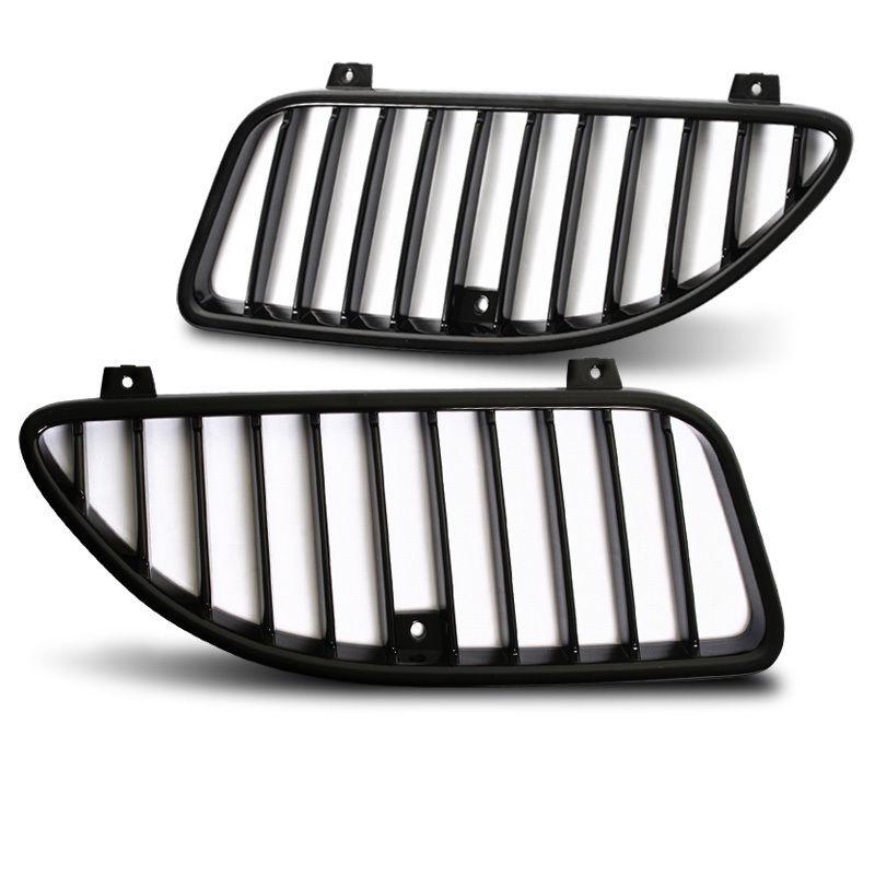 99 00 01 02 03 04 pontiac grand am vertical front grill black