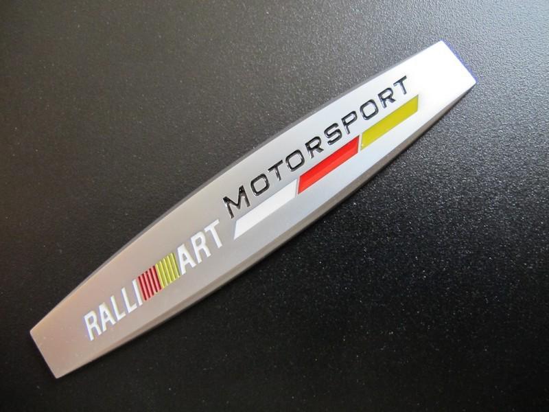 Ralliart metal trunk fender logo emblem badge for mitsubishi lancer evo galant