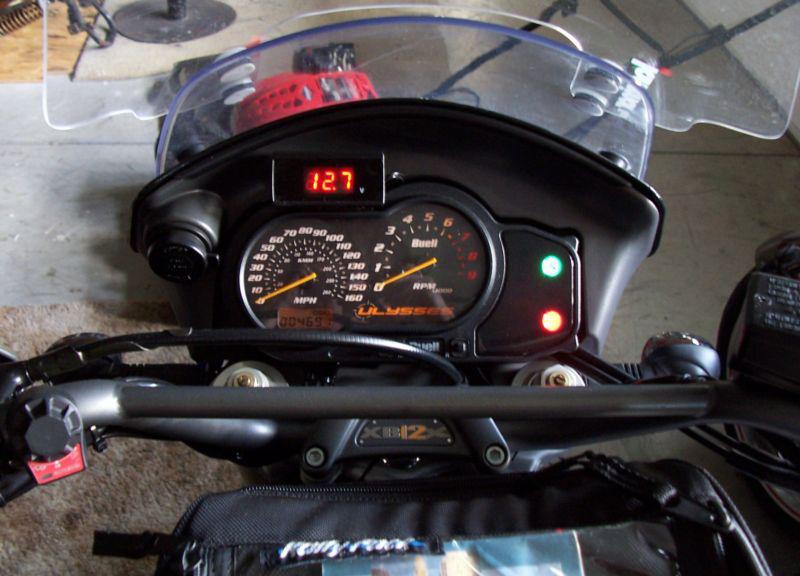 Buell xb lightning-ulysses-firebolt-sportster voltage gauge-volt meter-new item