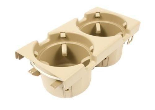 Bmw e46 cup holder beige center console cubby cupholder can bottle holding