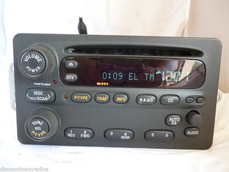 01-04 oldsmobile alero radio single cd player 10318437 *