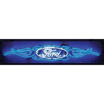 Ote neon sign ford oval/flames 41" width 7.0" depth 12" hieght each