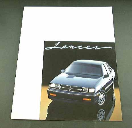 1987 87 dodge lancer brochure catalog