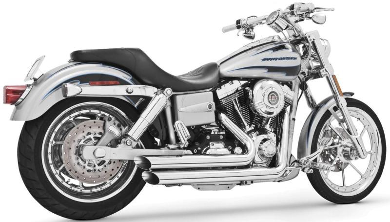 Freedom performance amendment exhaust system - slash-out - chrome  hd00061